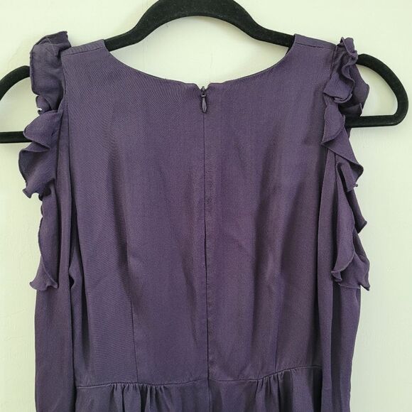 Club Monaco plum dress with cut-out sleeves Size 00 - Picture 11 of 16